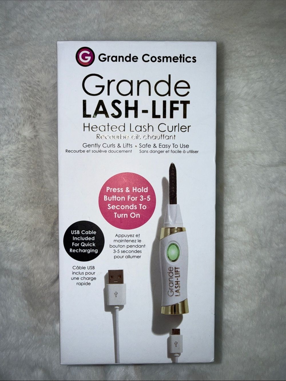 Grande Cosmetics Grande Lash-Lift Heated Lash Curler - White